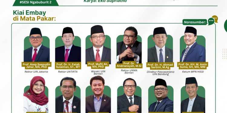 12 Profesor Rektor Tampilkan Buku Biografi Perjalanan Kiai Embay Mulya Syarief