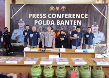 Pengoplos Gas LPG Subsidi di Jambe Ditangkap Polisi Banten