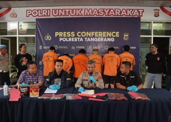 Polresta Tangerang Tindak Tegas Premanisme, 7 Oknum Ormas Pemalak Supir Diringkus