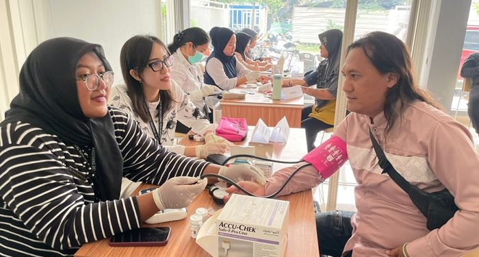 Kolaborasi PWI dan Dinkes Tangsel Gelar Cek Kesehatan Gratis