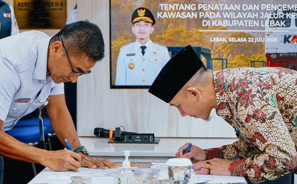 Kesepakatan Penataan Kawasan antara Pemkab Lebak dan KAI pada Jalur KA