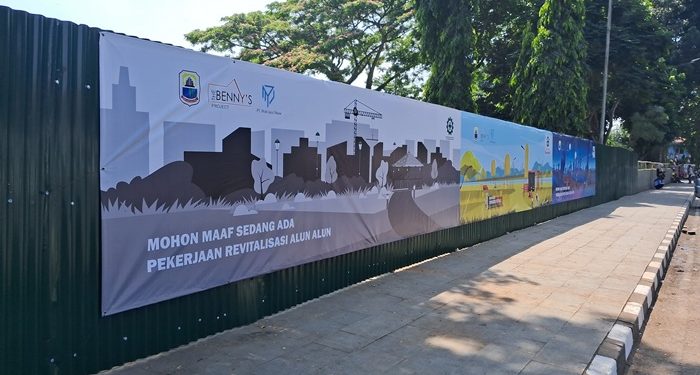 Penataan Alun-alun Rangkasbitung Senilai Rp4,9 Miliar Mulai Dilaksanakan