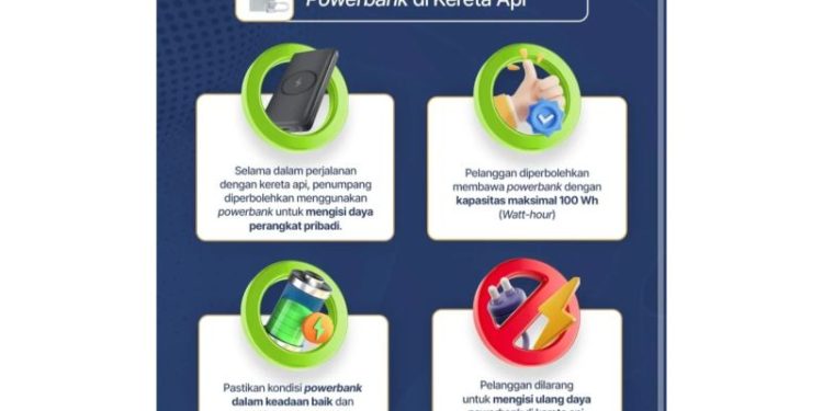 Aturan Baru Transportasi Powerbank Saat Naik Kereta di Jakarta