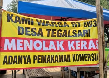 Warga Desa Tegalsari Tigaraksa Menolak Rencana Pemakaman Komersial