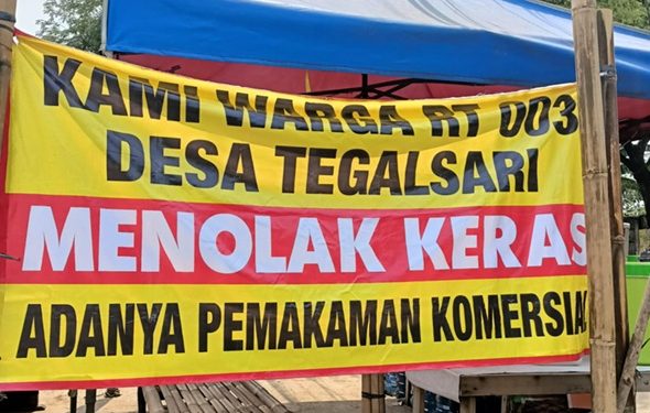 Warga Desa Tegalsari Tigaraksa Menolak Rencana Pemakaman Komersial