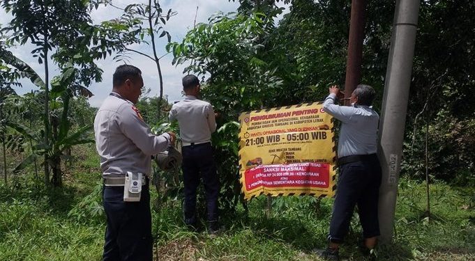 Sosialisasi Jam Operasional Truk Bermuatan Pasir di Lebak Diminta Putar Balik