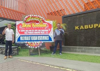 BPN Kabupaten Tangerang Dikirimi Karangan Bunga Sarkastis Terkait Kritik dan Janji yang Tak Tepati