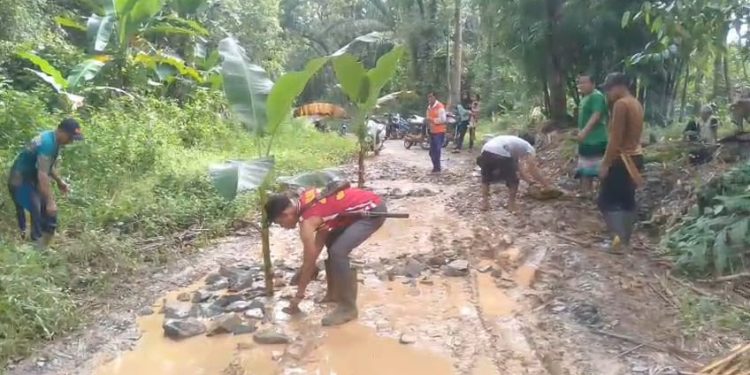 Warga Lebak Tanam Pohon Pisang sebagai Protes atas Jalan Rusak Selama 20 Tahun