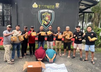 Sindikat Ganja Terungkap Melalui Ekspedisi di Polres Serang